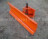 Snow plow 140cm, hidraulic lifting, manual angle adjustment, for Japanese compact tractors, Komondor STLR-140 (3)